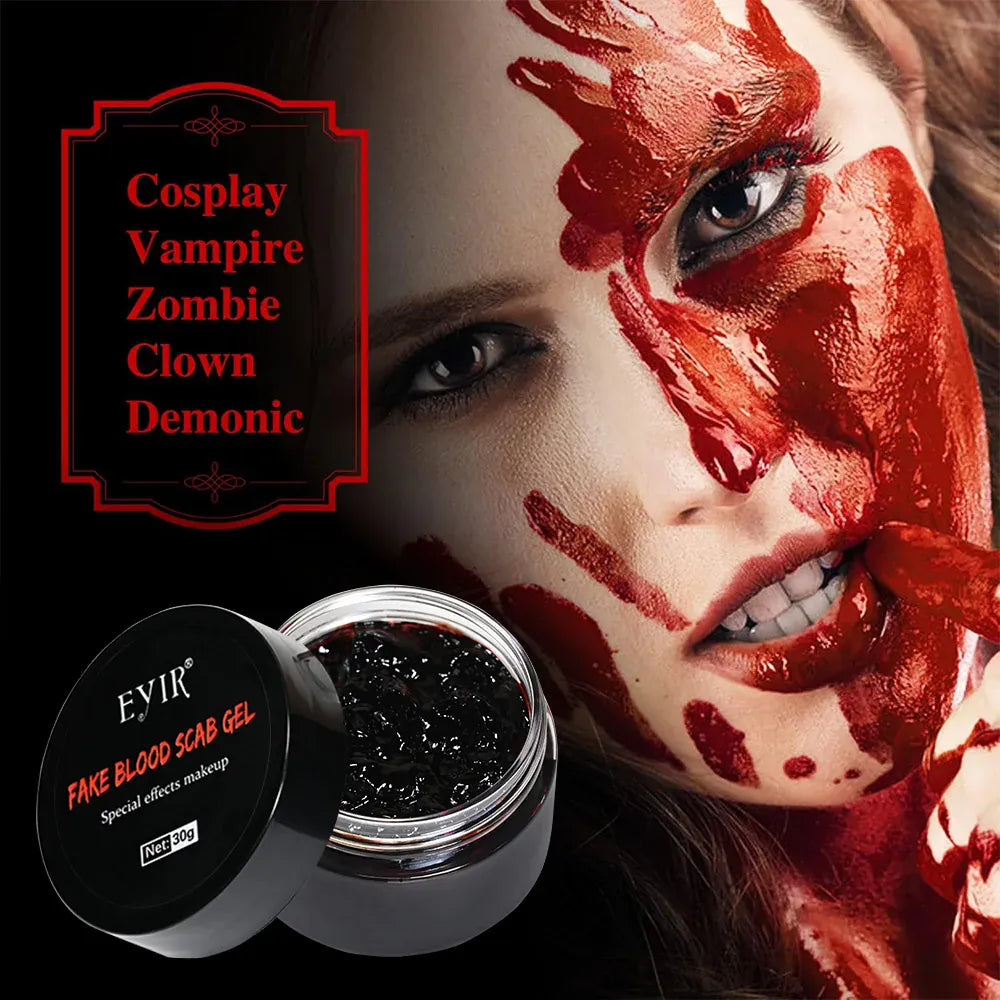 KissICON 185g Halloween SFX Makeup Kit - Skin Wax Blood Plasma, Special Effects Scar Wax, Liquid Latex, Washable Fake Blood, Fake Blood Spray