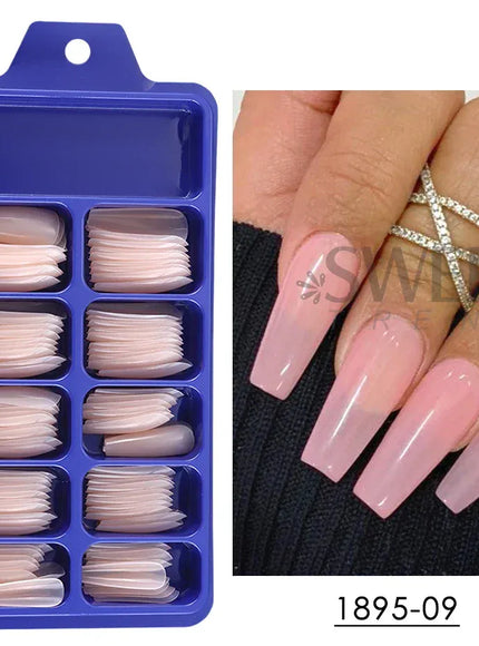 KissICON 1895-09 KissIcon Nude Pink Press On Nails - Long