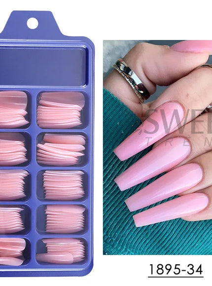 KissICON 1895-34 KissIcon Nude Pink Press On Nails - Long