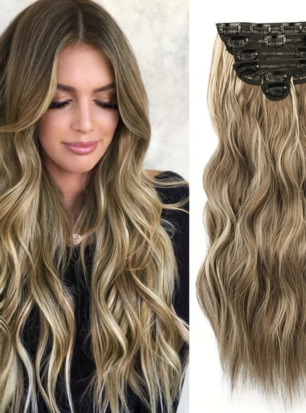 KissICON 18H24 / 20inch KissIcon 20 Inch Thick Curly Clip Hair Extensions