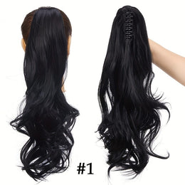 KissICON 18inch / #1 KissIcon Halloween Claw Clip Ponytail Extension Long Wavy