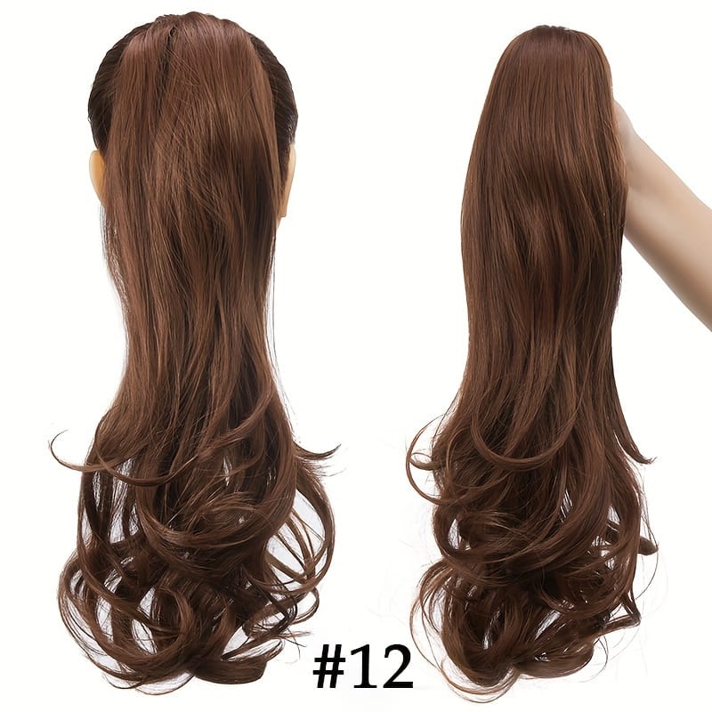 KissICON 18inch / #12 KissIcon Halloween Claw Clip Ponytail Extension Long Wavy