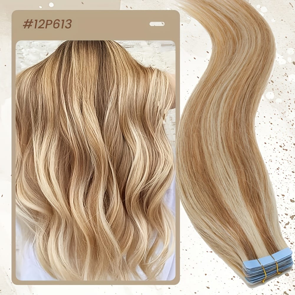 KissICON 18inch / 12P613# KissIcon Hair Tape In Extensions 20pcs - Seamless