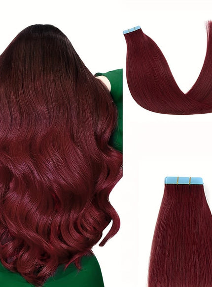 KissICON 18inch / 99J# KissIcon Hair Tape In Extensions 20pcs - Seamless