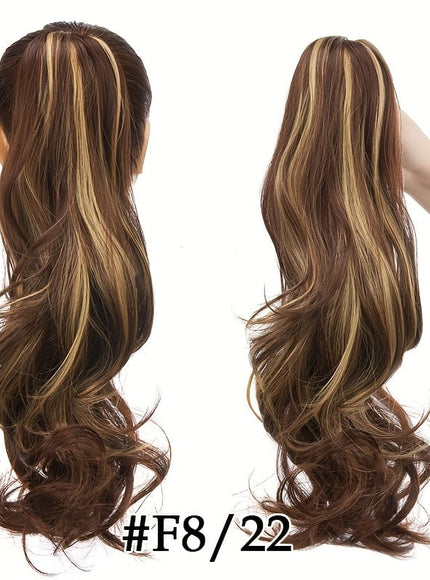 KissICON 18inch / #F8/22 KissIcon Halloween Claw Clip Ponytail Extension Long Wavy