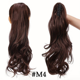 KissICON 18inch / #M4 KissIcon Halloween Claw Clip Ponytail Extension Long Wavy