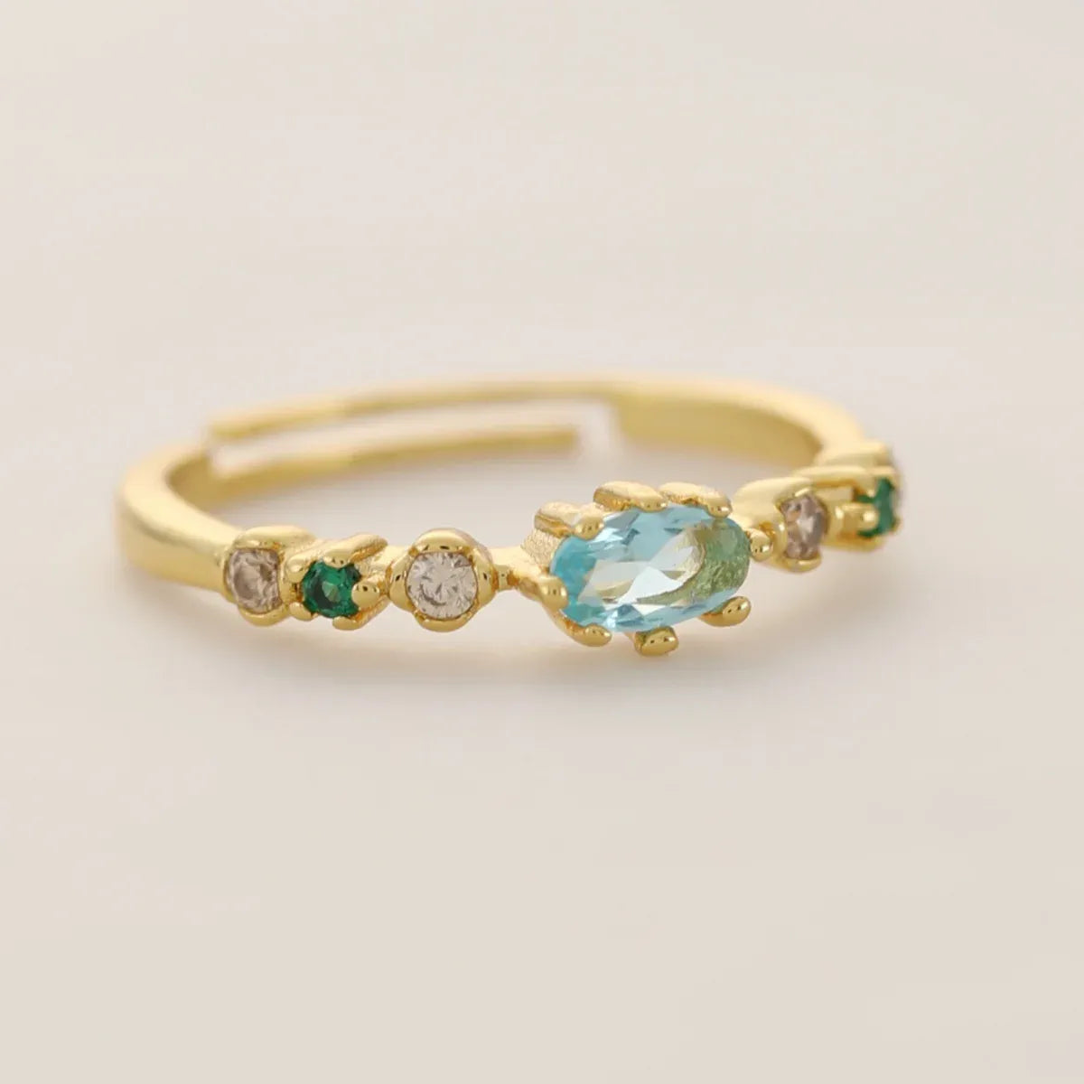 KissICON 18k Gold Plating / resizable Kissicon S925 Silver Ring – Zircon Inlaid