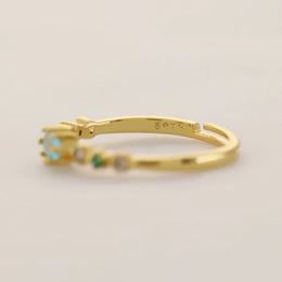 KissICON 18k Gold Plating / resizable Kissicon S925 Silver Ring – Zircon Inlaid