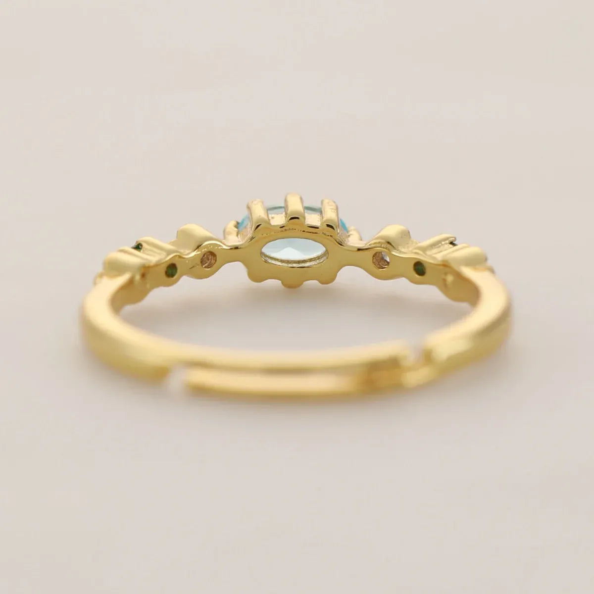 KissICON 18k Gold Plating / resizable Kissicon S925 Silver Ring – Zircon Inlaid