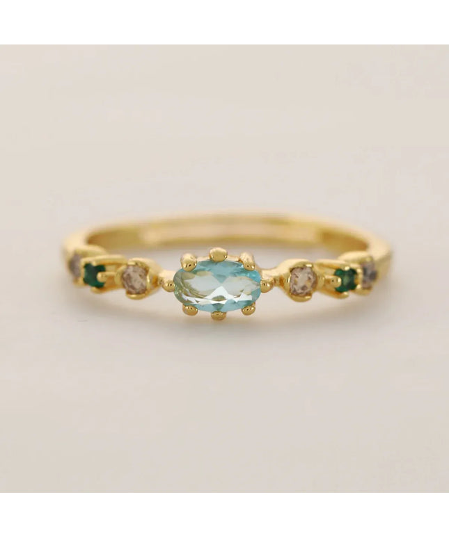 KissICON 18k Gold Plating / resizable Kissicon S925 Silver Ring – Zircon Inlaid