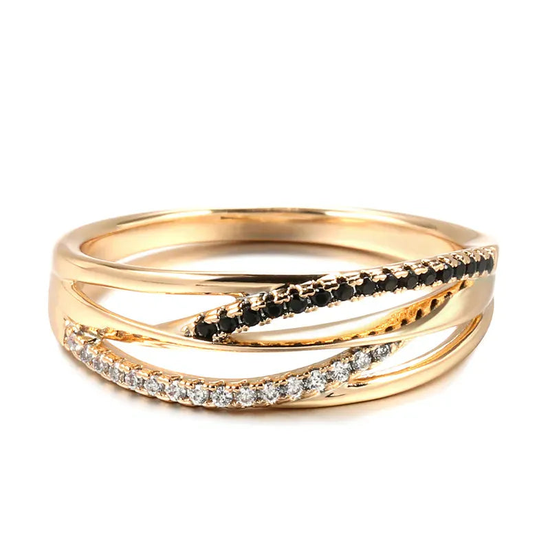 KissICON 18k rose Gold Ring for Women Natural Carat Diamond with Diamond Jewelry Anillos De Bizuteria Anillos Mujer Gemstone Rings Box