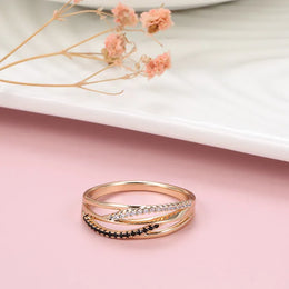 KissICON 18k rose Gold Ring for Women Natural Carat Diamond with Diamond Jewelry Anillos De Bizuteria Anillos Mujer Gemstone Rings Box