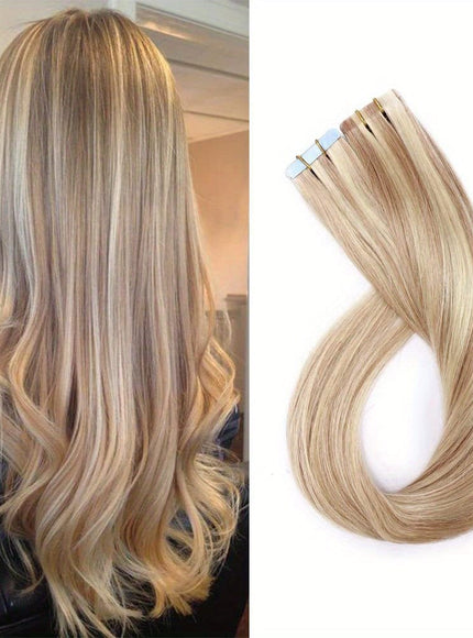 KissICON 18P613# / 26inch Remy Straight Tape In Hair Extensions 18 26