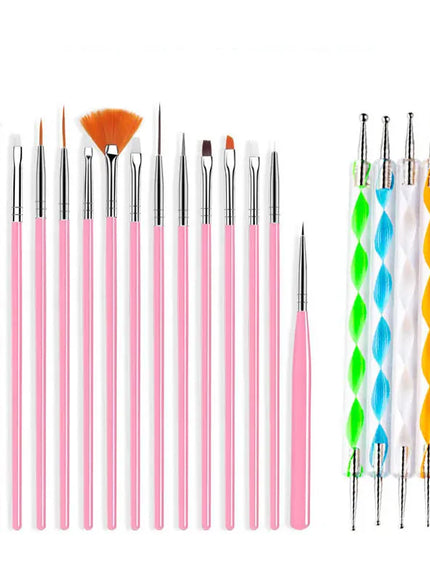 KissICON 19 KissIcon Nail Art Brush Set - Multi Tool