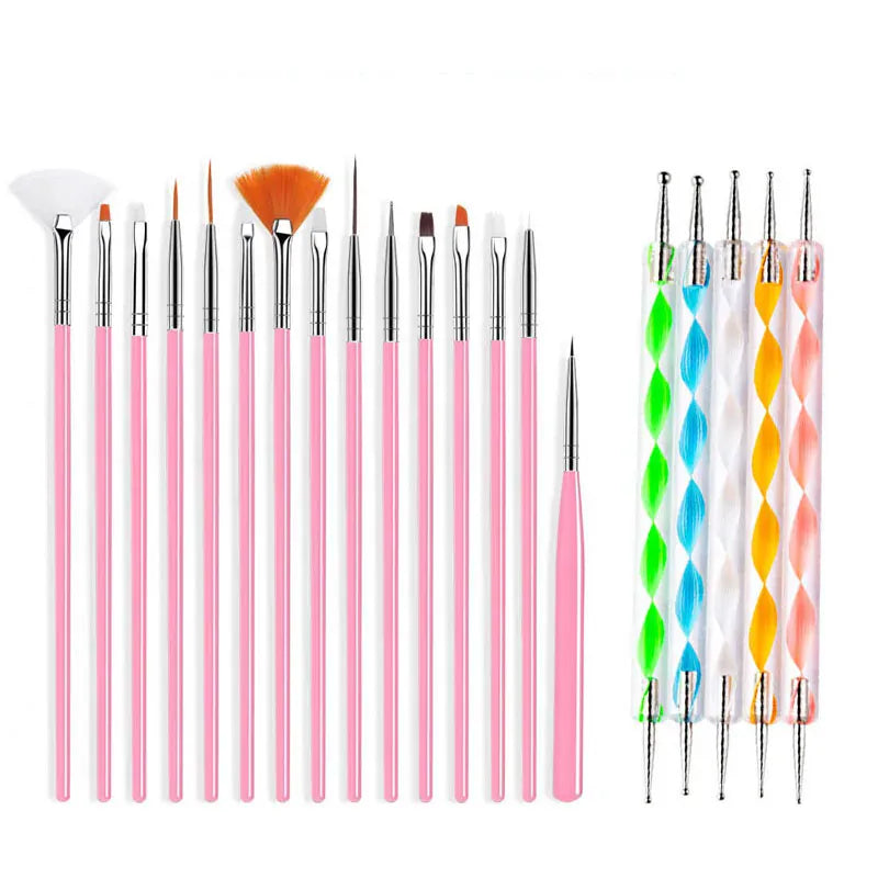 KissICON 19 KissIcon Nail Art Brush Set - Multi Tool