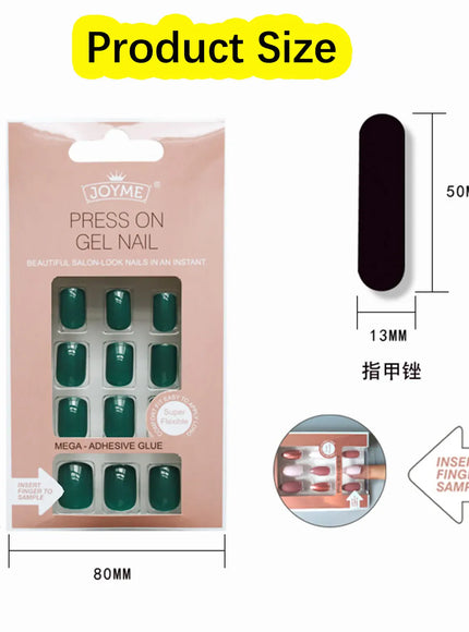 KissICON 19 KissIcon Press On Nails Square Head Full Cover