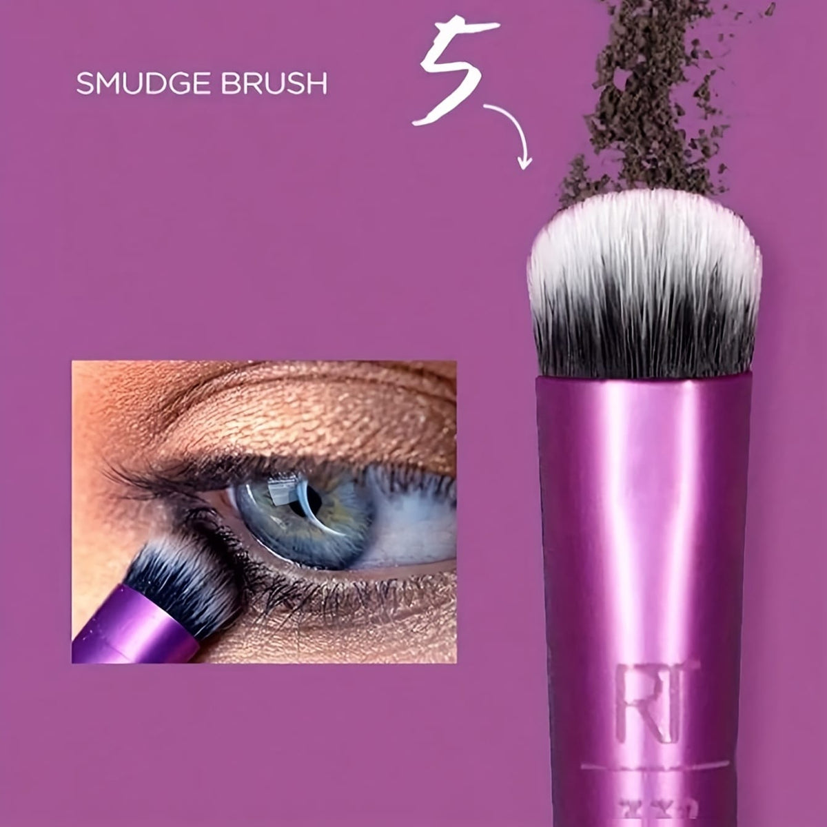 KissICON #1991 (Advanced Version Daily Eye Makeup Brush Set 8-piece Set) Real Techniques Everyday Eye Essentials 8pc Makeup