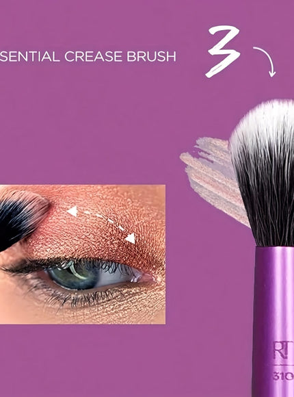 KissICON #1991 (Advanced Version Daily Eye Makeup Brush Set 8-piece Set) Real Techniques Everyday Eye Essentials 8pc Makeup