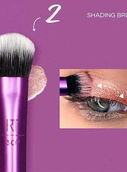 KissICON #1991 (Advanced Version Daily Eye Makeup Brush Set 8-piece Set) Real Techniques Everyday Eye Essentials 8pc Makeup