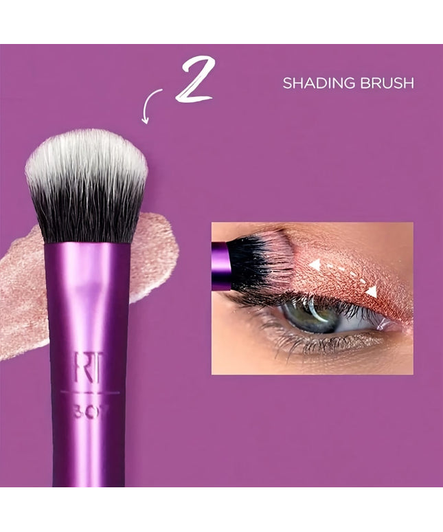 KissICON #1991 (Advanced Version Daily Eye Makeup Brush Set 8-piece Set) Real Techniques Everyday Eye Essentials 8pc Makeup
