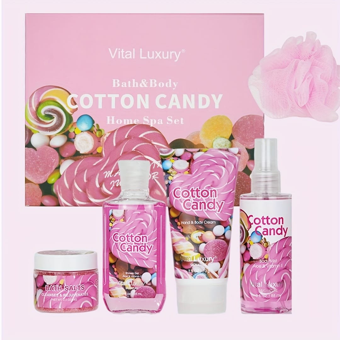 KissICON 5pcs [KissIcon] Candy Scent Bath Set - Luxurious 5pc