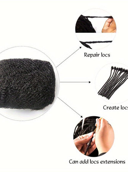 KissICON 1B / 10 INCHES Afro Essence Redefined 2 Bundles Tight Afro Hair