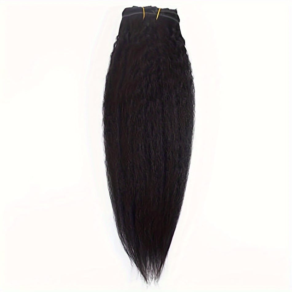 KissICON 1B / 10inch KissIcon Afro Kinky Straight ClipIns Hair Extensions Remy