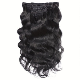 KissICON 1B / 12inch Brazilian Body Wave Clip In Remy Hair -