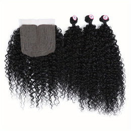 KissICON 1B / 18 20 22 with 18 KissIcon 3 Packs Afro Curly Extensions Closure -