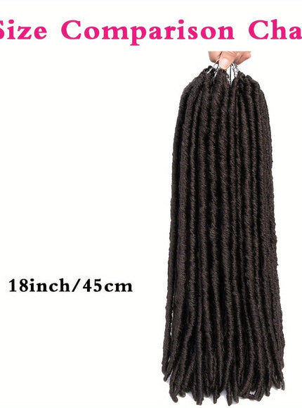 KissICON 1B / 18inch KissIcon 48 Strands Pre-Looped Faux Locs - Natural