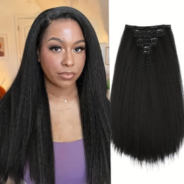 KissICON 1b / 18inch Kissicon Kinky Straight Clip In Wig