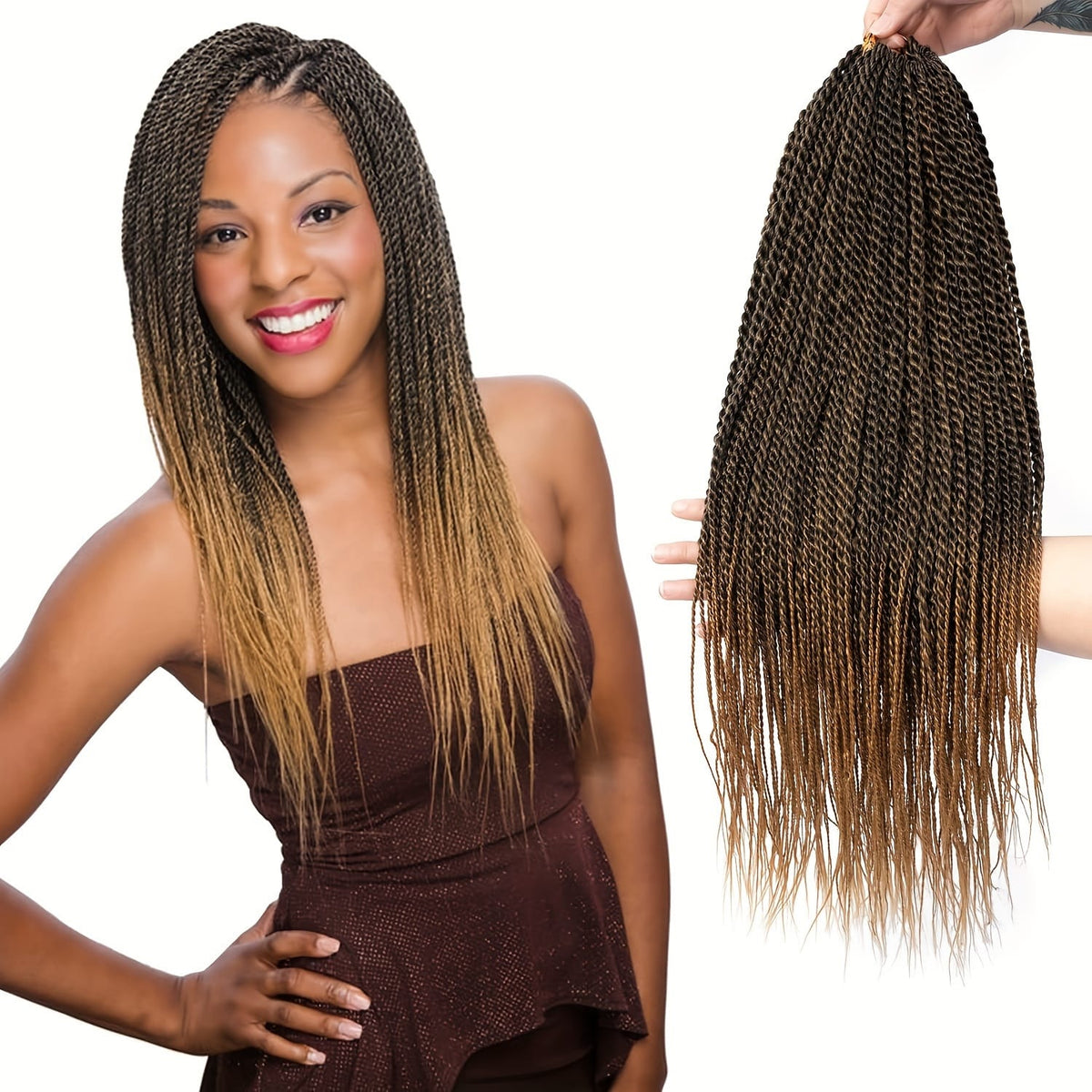 KissICON 1B/27 / 18inch [KissIcon] 3 Pack Twist Crochet Braids 18 -