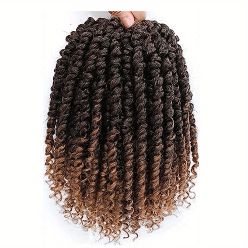 KissICON 1B/27(Mixed Black/light Brown / 8inch Kissicon Yorostar 8 Crochet Hair Extensions