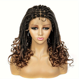 KissICON 1B/30 / 14inch Braids Wig Synthetic Lace Heat Resistant Bra