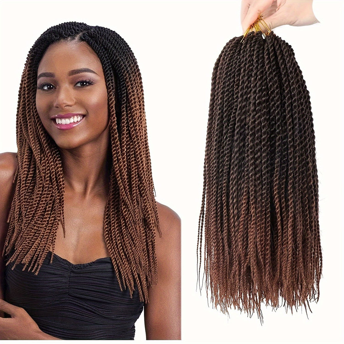 KissICON 1B/30 / 14inch [KissIcon] 3 Pack Twist Crochet Braids 18 -