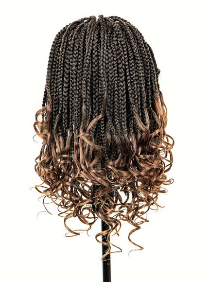 KissICON 1B/30 / 20inch Braids Wig Synthetic Lace Heat Resistant Bra