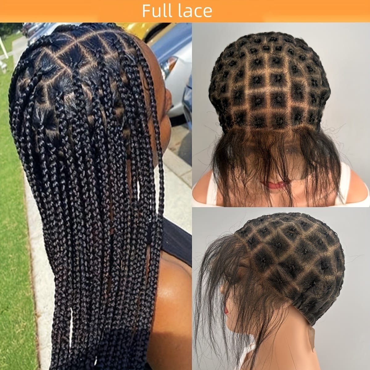 KissICON 1B / 99 KissIcon Embroidered Full Lace Wig Cap - Crochet