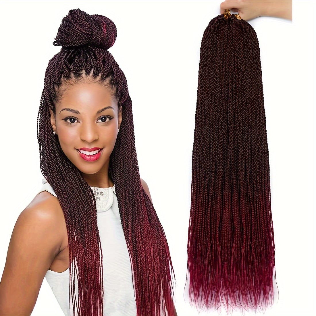 KissICON 1B/BUG / 18inch [KissIcon] 3 Pack Twist Crochet Braids 18 -