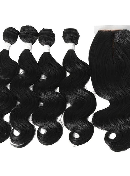 KissICON 1B KissIcon Luxurious Body Wave Hair Weave 14 Inch