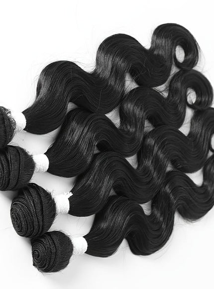 KissICON 1B Luxurious Body Wave Hair Weave 14 Inch 4