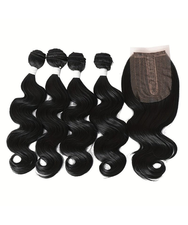 KissICON 1B Luxurious Body Wave Hair Weave 14 Inch 4