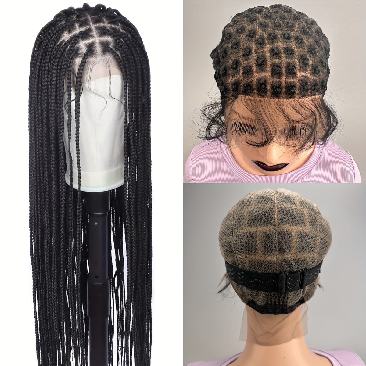 KissICON 1B / VI-123B KissIcon Embroidered Full Lace Wig Cap - Crochet