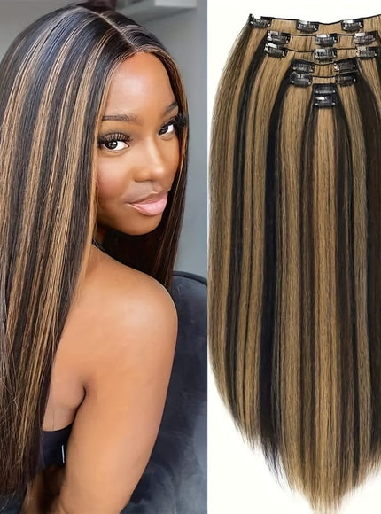 KissICON 1B27 / 18inch Kissicon Kinky Straight Clip In Wig