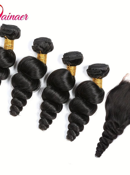 KissIcon Loose Wave Bundles With Closure - Virgin