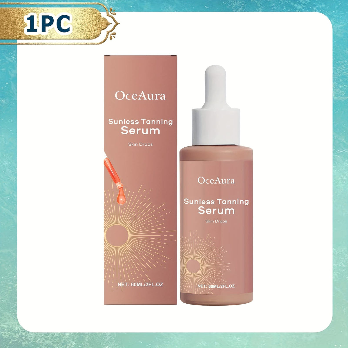 KissICON 1pc / 60ml KissIcon Herbal Sunless Tanning Serum - Beige Glow