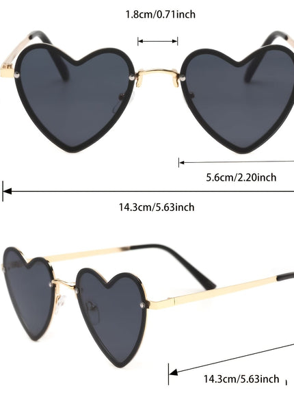 jkthpu-45 1pc-Black frame gray film Retro Frameless Geometric Glasses Stylish Versatile Lightweight
