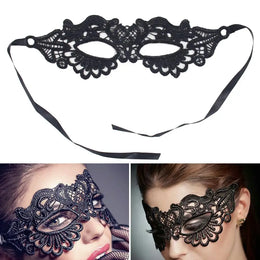 KissICON 1Pc Halloween Makeup Ball Costume Party Ladies Lace Mask Half Face Cloak Mask