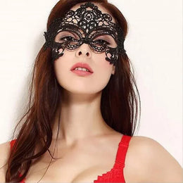KissICON 1Pc Halloween Makeup Ball Costume Party Ladies Lace Mask Half Face Cloak Mask
