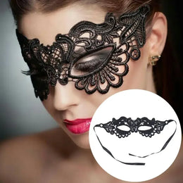 KissICON 1Pc Halloween Makeup Ball Costume Party Ladies Lace Mask Half Face Cloak Mask