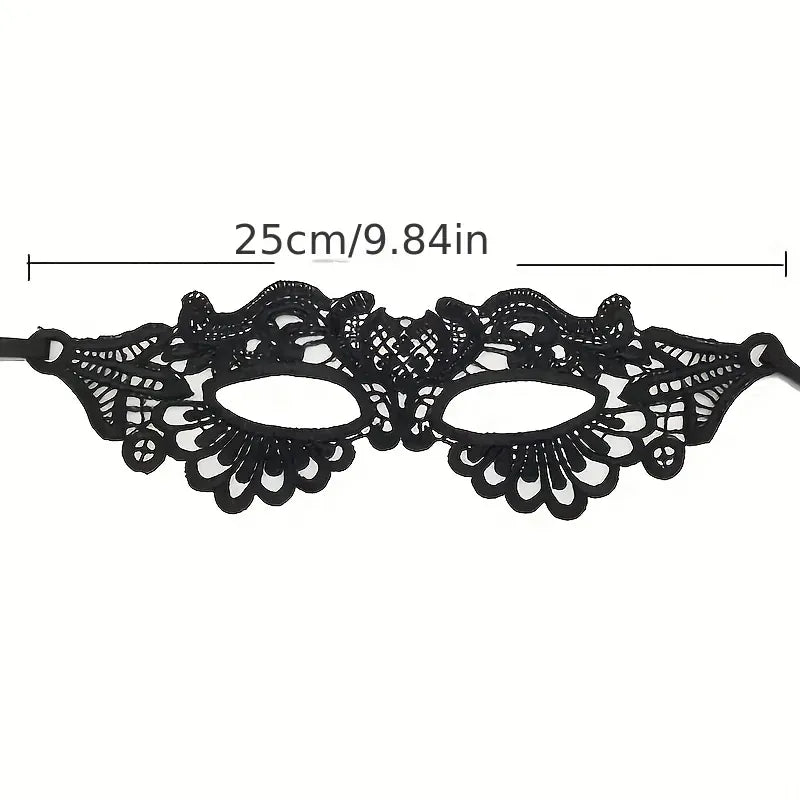 KissICON 1Pc Halloween Makeup Ball Costume Party Ladies Lace Mask Half Face Cloak Mask